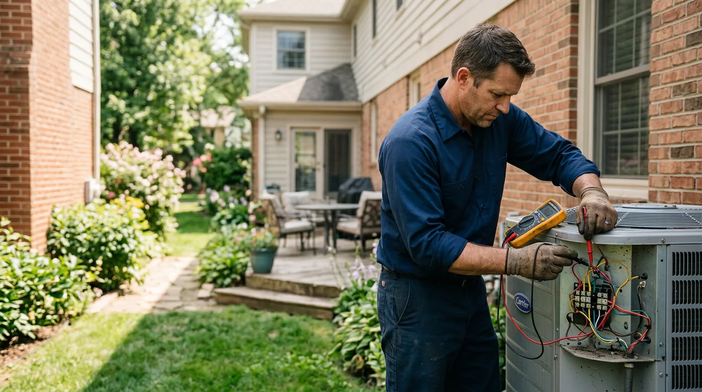 HVAC technician working near Knoxville, PA